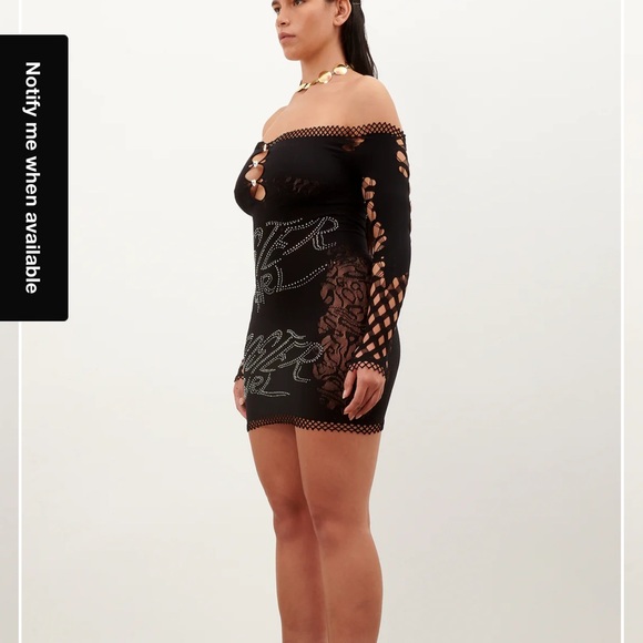 Poster Girl Coco Dress Long Sleeve - Jet Black - Size XS-M - BRAND NEW - Picture 6 of 8